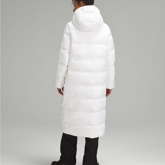 Lululemon wonder puff 600 down-dill long jacket white 2 nwt - Picture 2 of 16